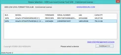 HDD Low Level Format Tool ХДД Лов Левел Формат Тул — скриншот 3